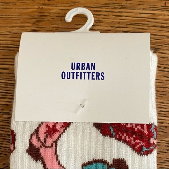 NWT New Urban Outfitters UO Patterned Cowboy Boot Western Crew Socks OS - Picture 4 of 5